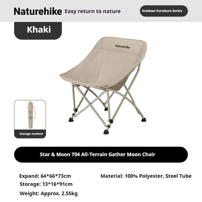 Naturehike T04 All-Terrain Folding Reclining Moon Chair