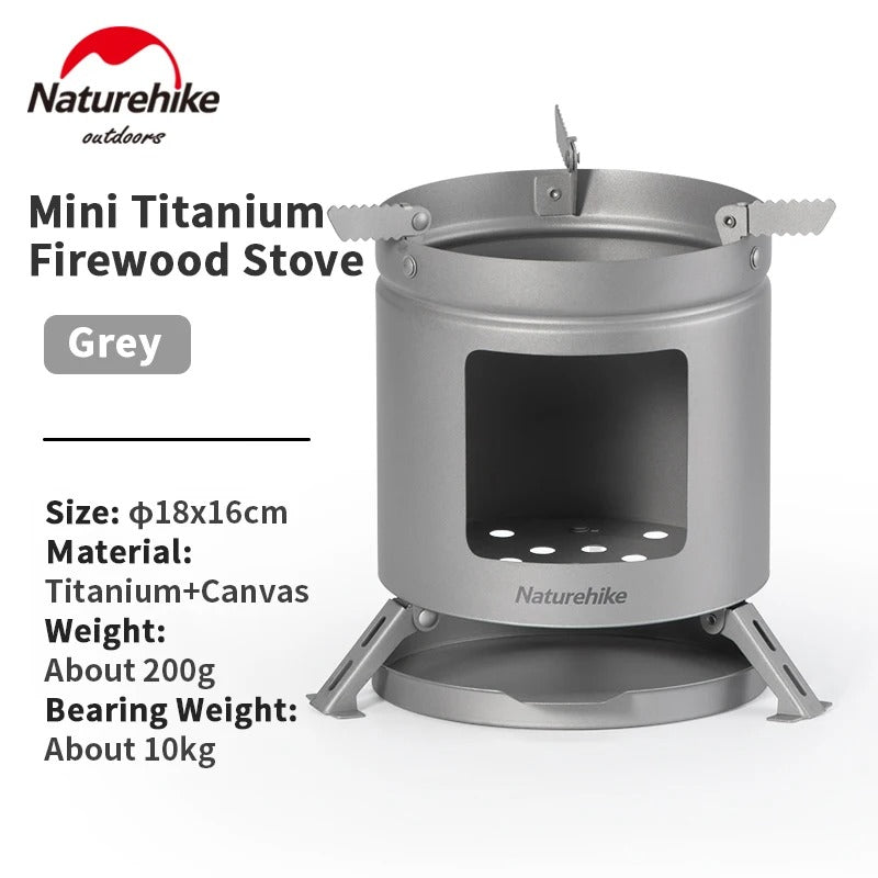 Naturehike Ultralight Titanium Mini Portable Firewood Camping Stove