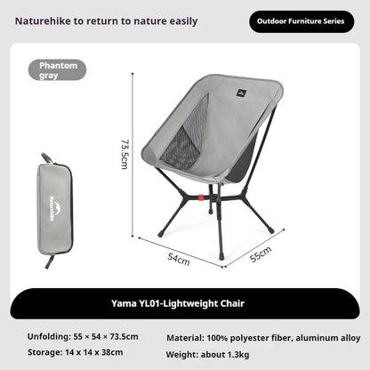 Naturehike Ultralight YL01 Folding Moon Chair With 200kg Load Capacity