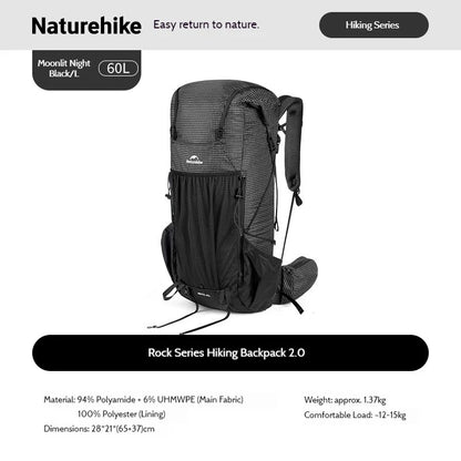 Naturehike Backpack Rock 2.0 Upgraded Ultralight Backpack