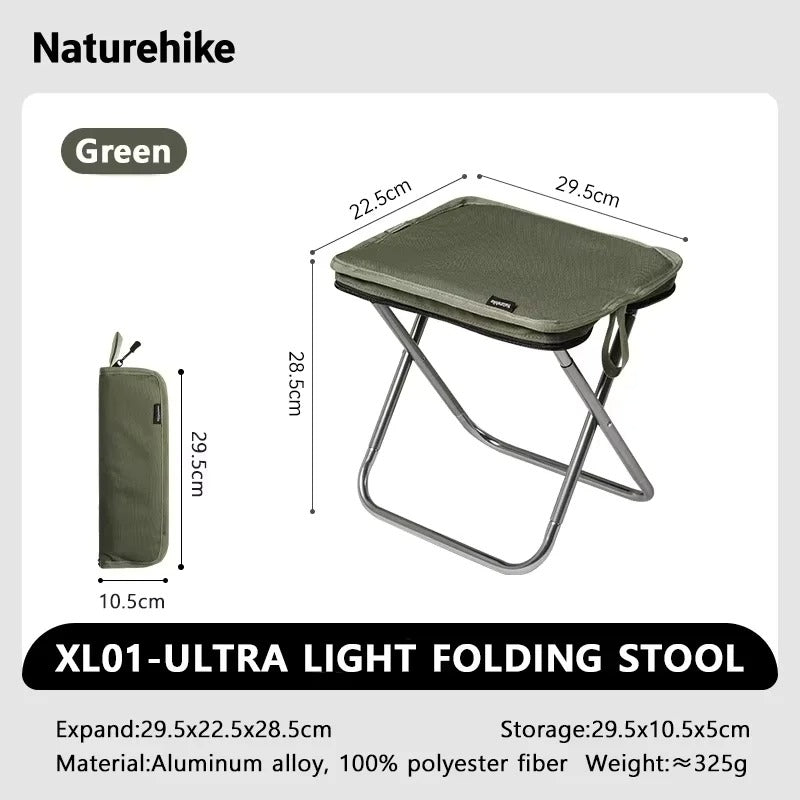 Naturehike XL01 Ultra-Light Compact Folding Stool 180kg Load