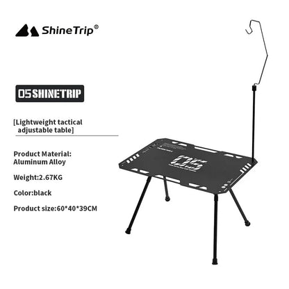 ShineTrip New Outdoor Aluminium Tactical Table