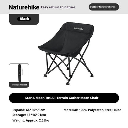 Naturehike T04 All-Terrain Folding Reclining Moon Chair