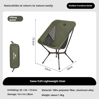 Naturehike Ultralight YL01 Folding Moon Chair With 200kg Load Capacity