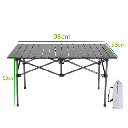 Folding Aluminum Outdoor Table Large