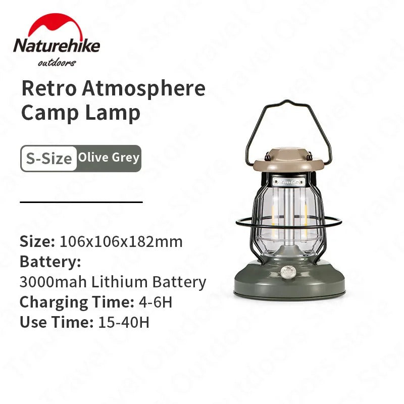 Naturehike Star Trails Retro Aesthetic Atmosphere Lamp Grey