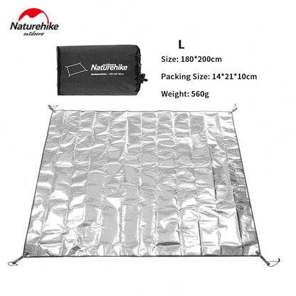 Naturehike Camping Tent Mat PE Aluminium Foil Waterproof Folding Floor Mat