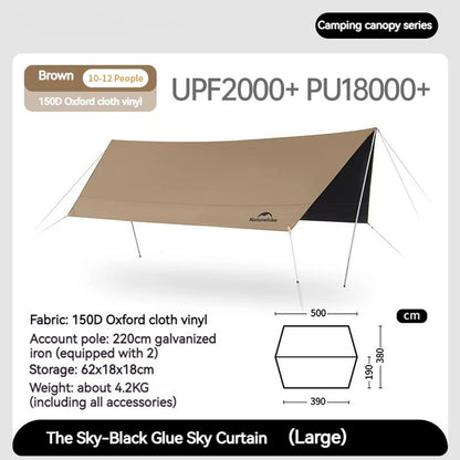 Naturehike Outdoor Cloudy Canopy Shelter Tarp Waterproof For (10-12 Persons)