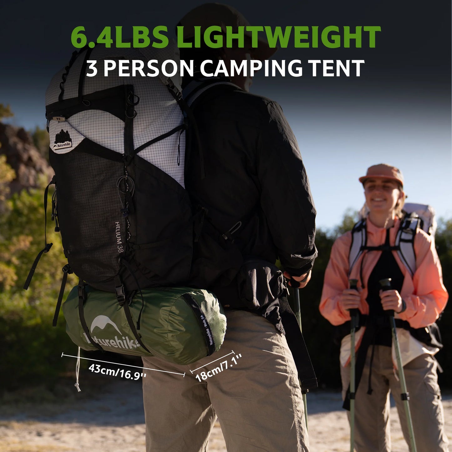 Naturehike Bleik Series 3 Person Double Layer Waterproof Camping Tent