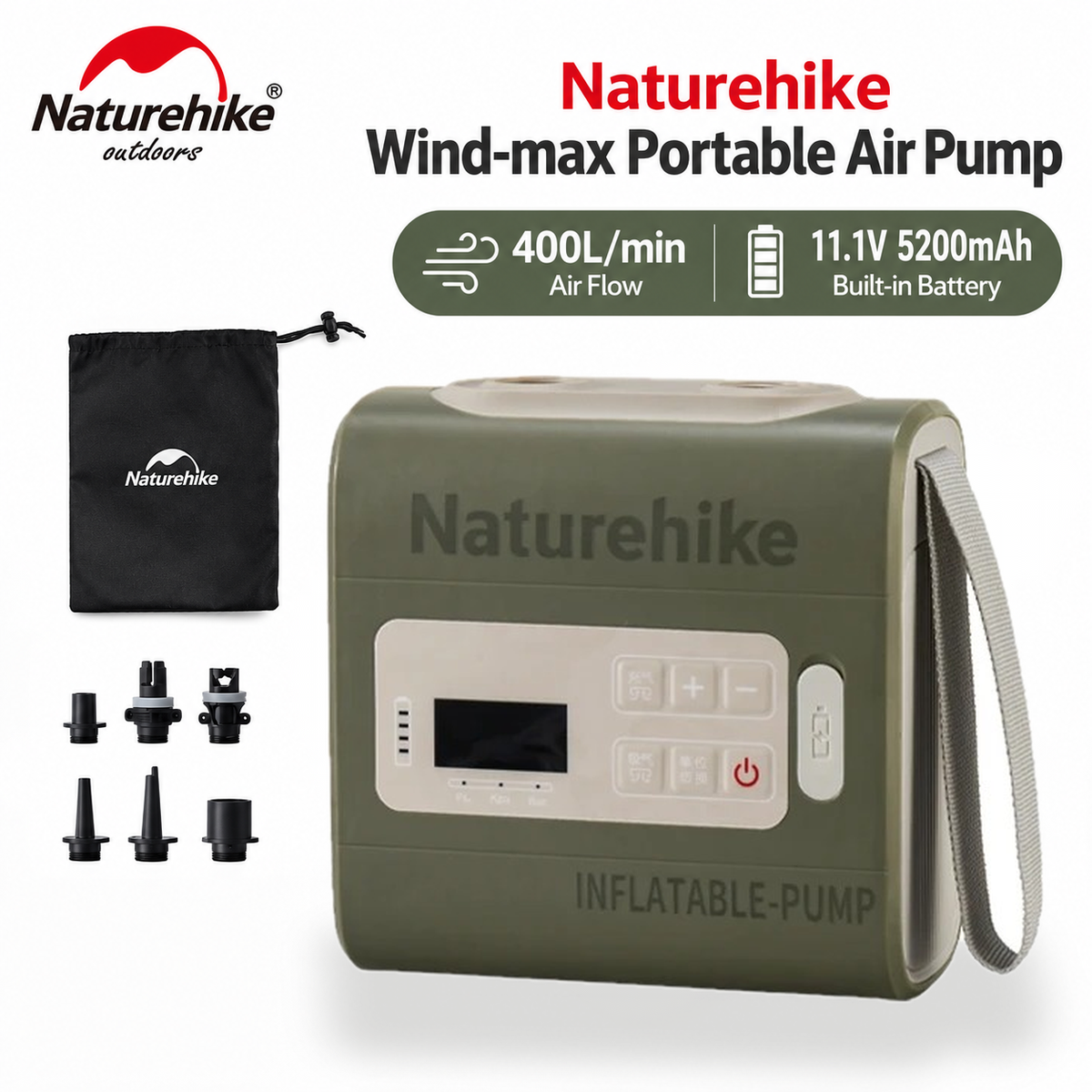 Naturehike Wind-Max Portable High-Pressure Camping Air
