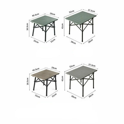 Naturehike Outdoor Portable Folding Egg Roll Table Green