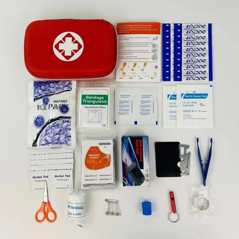 18 in 1 Portable Travel First Aid Kits For Home Outdoor Sports