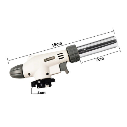 Multifunctional Welding, BBQ, Flame Gun with Butane Gas WHITE