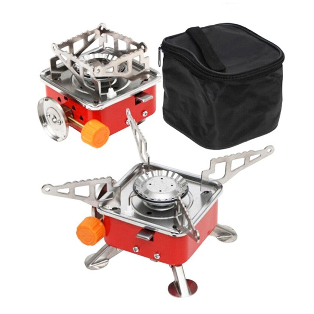 Small Portable Folding Gas Stove Camping Hiking Picnic Burner With Butane