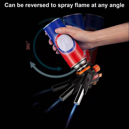 Gas Burner Flame Gun Gas Pistol Butane Torch With Butane BLACK