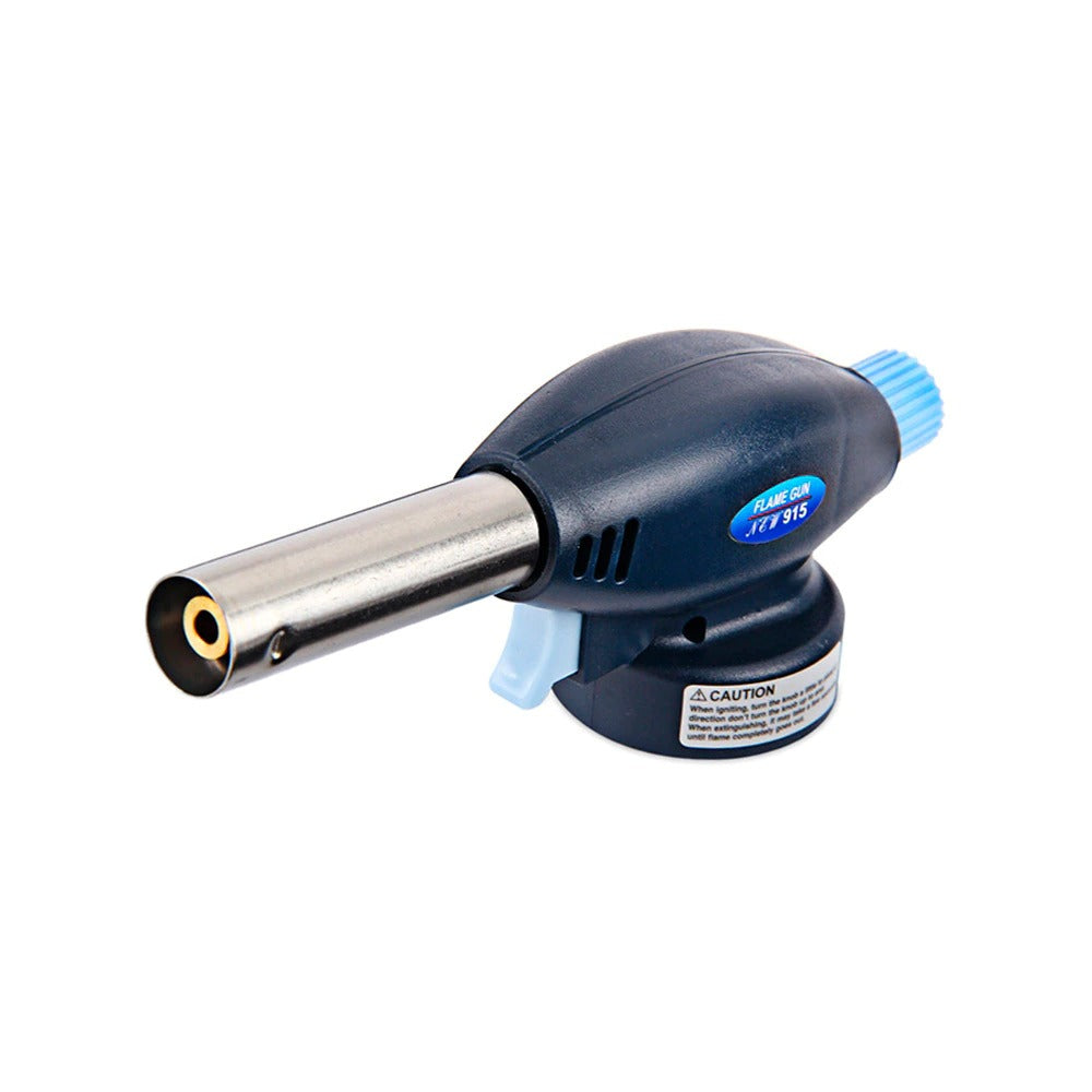 Gas Burner Flame Gun For BBQ & Wielding Etc With Butane Grey