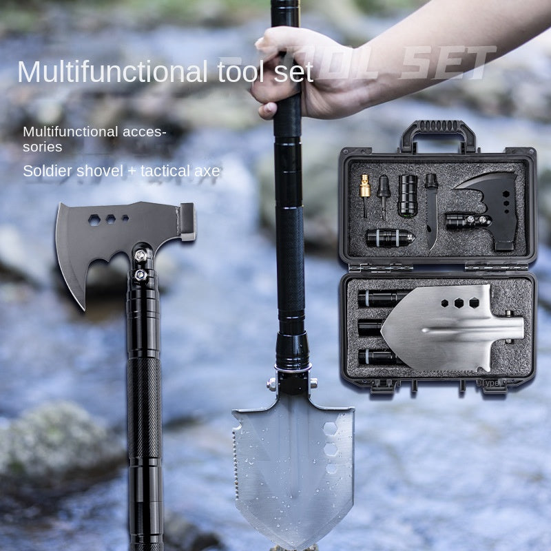 Multi-function Folding Shovel Kit With Hard Box