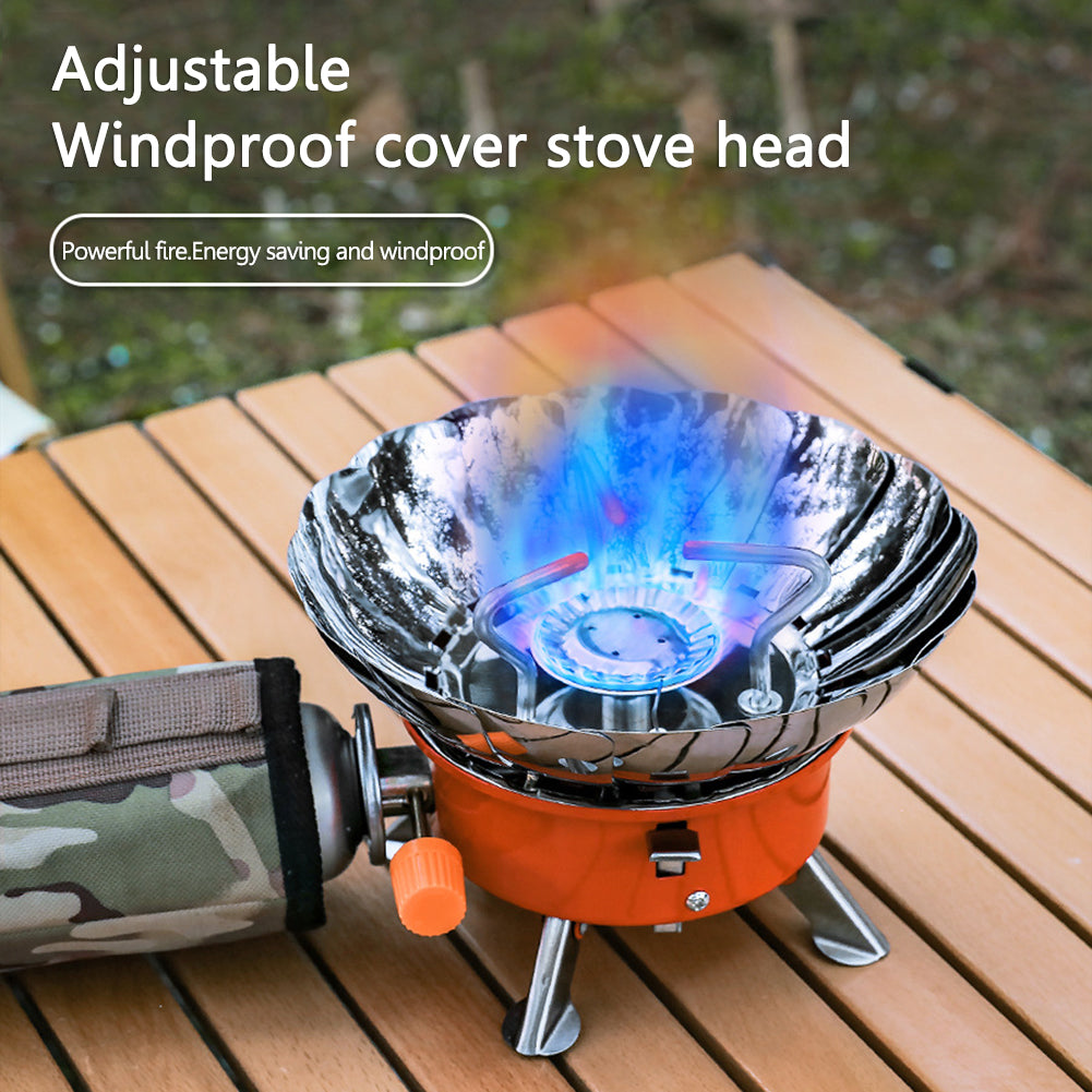 Outdoor Windproof Camping Stove With Gas Can