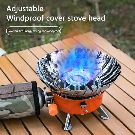 Outdoor Windproof Camping Stove With Gas Can