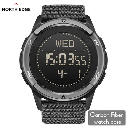 NORTH EDGE ALPS Men's Carbon Fiber Outdoor Sports Watch