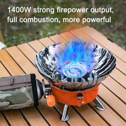 Outdoor Windproof Camping Stove With Gas Can