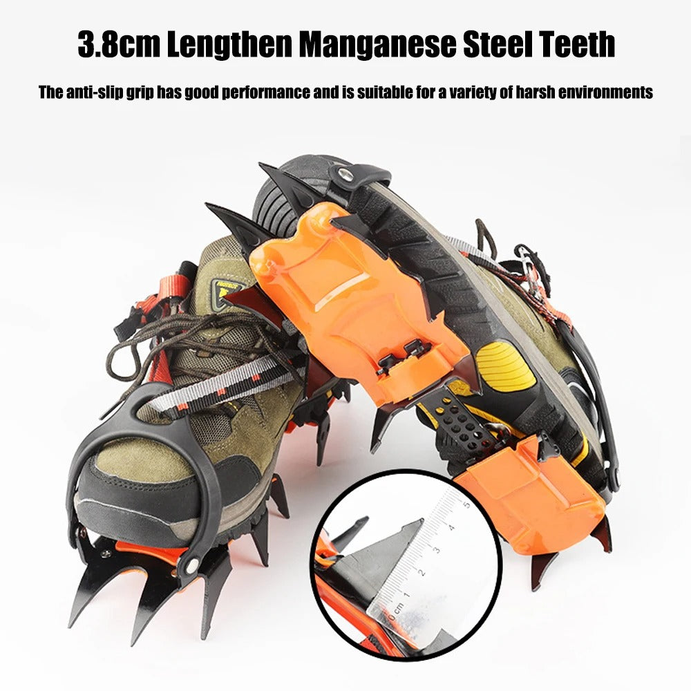 10 Teeth Professional Ice Gripper Anti Slip Climbing Snow Spikes Crampons