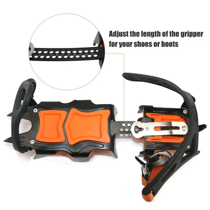 10 Teeth Professional Ice Gripper Anti Slip Climbing Snow Spikes Crampons