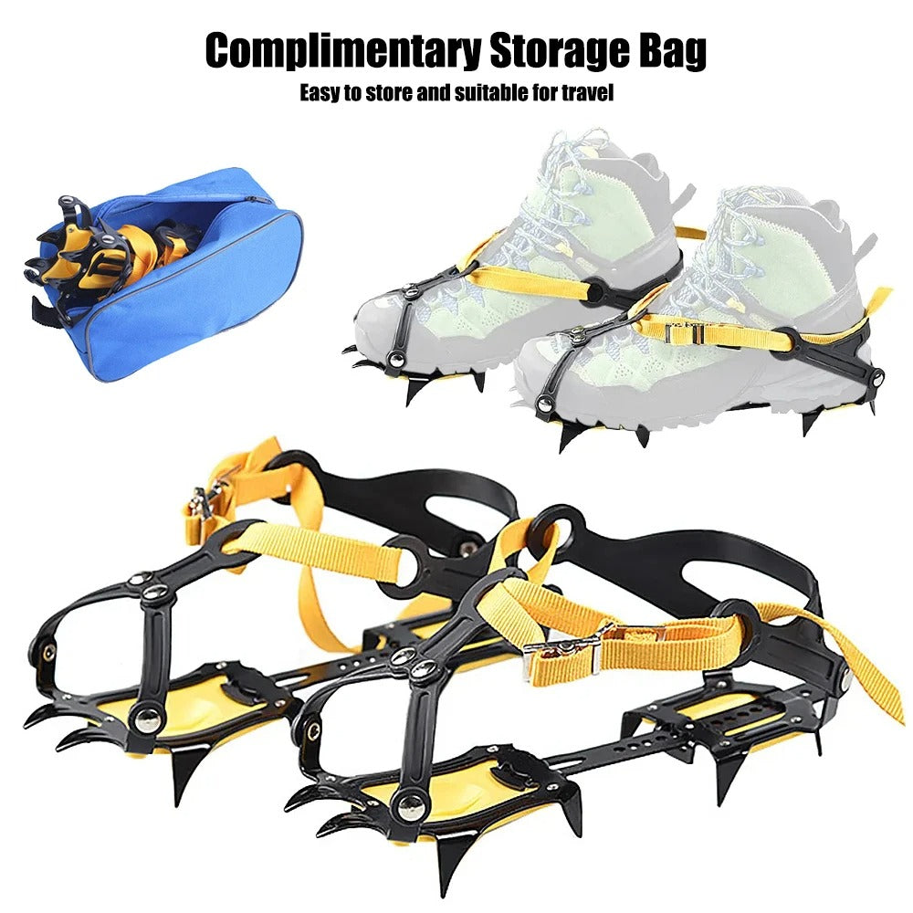 10 Teeth Professional Ice Gripper Anti Slip Climbing Snow Spikes Crampons