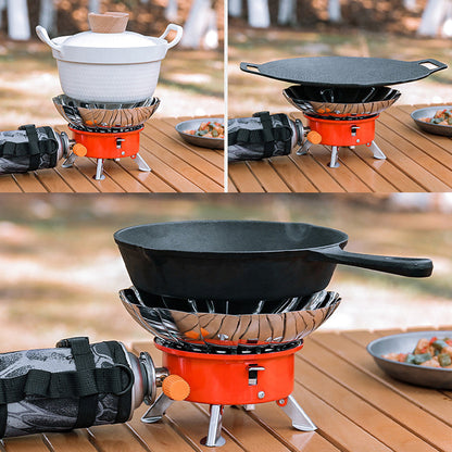 Outdoor Windproof Camping Stove With Gas Can