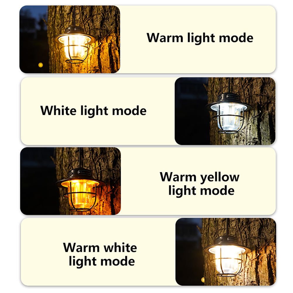 LED Lantern Vintage Portable Camping Tent Hanging Light LY15