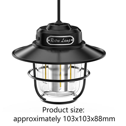 LED Lantern Vintage Portable Camping Tent Hanging Light LY15