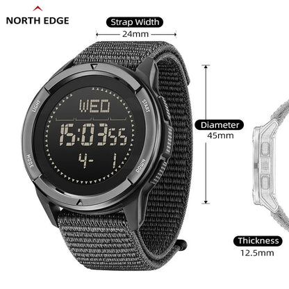 NORTH EDGE ALPS Men's Carbon Fiber Outdoor Sports Watch