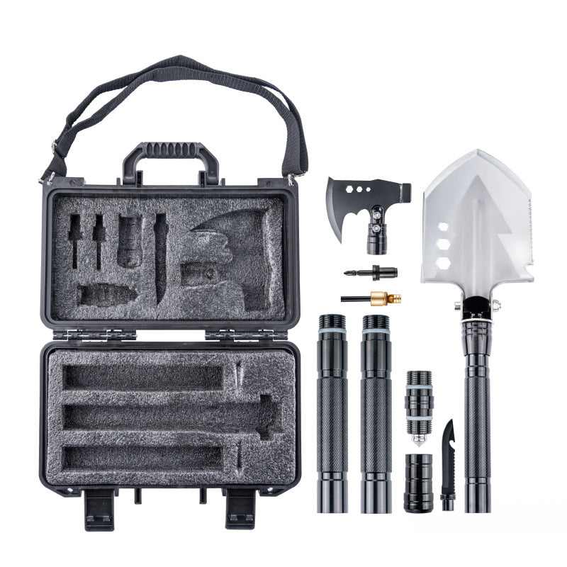 Multi-function Folding Shovel Kit With Hard Box
