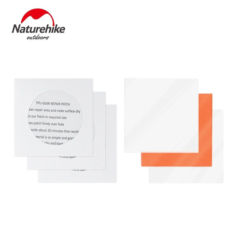 Naturehike 2 packs 3PCS TPU Gear Repair Patch Waterproof trap stickers