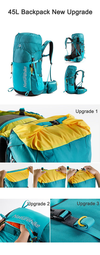 Naturehike New 45L Outdoor Travel Backpack Professional Hiking Bag