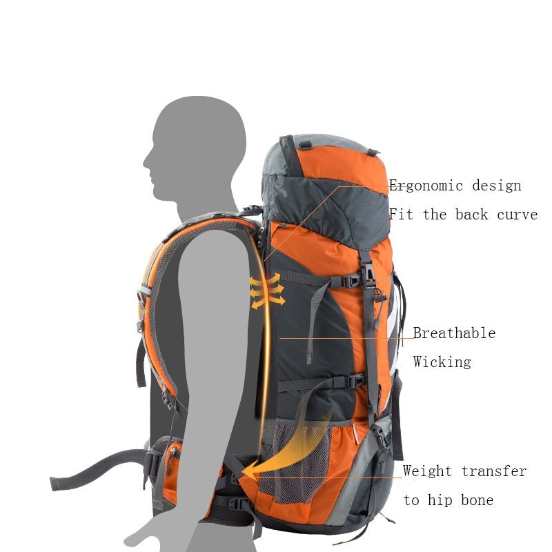 Naturehike 70L+5L Outdoor Backpack Outdoor  Bag Waterproof