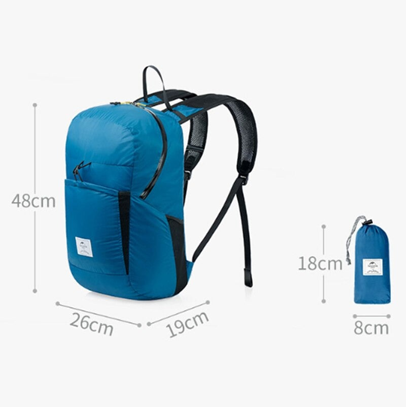 Naturehike 22L Backpack  Lightweight Foldable Daypack for Travel Hike