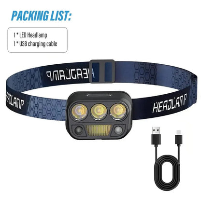 Mini Rechargeable LED Headlamp With XPG+COB Ultra-bright Light YD-06